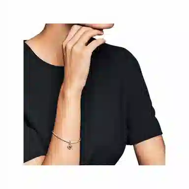 Pandora Inlaid Purple Pendant Silver