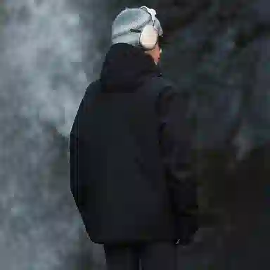依文  美式复古潮牌山系户外纯色雪山山脉字母印花登山徒步连帽三合一休闲宽松  防水防风透气保暖冲锋衣 男女同款