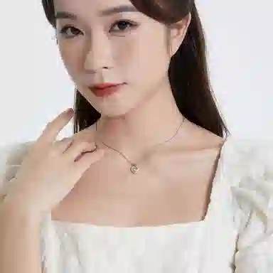 谷作 心心相恋小众轻奢高级感 合金 项链 女款