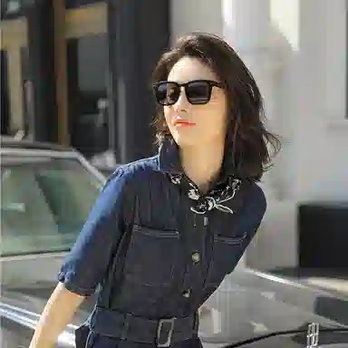 山一丸 真丝小方巾小清新碎花小领巾桑蚕丝夏季装饰  丝巾 女款