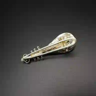 简应舒 国风玫瑰花琵琶 合金 发夹 女款