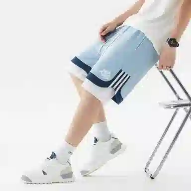 王者荣耀 标语款 美式基础款字母印花户外运动篮球跑步训练宽松透气假两件抽绳休闲短裤 男女同款