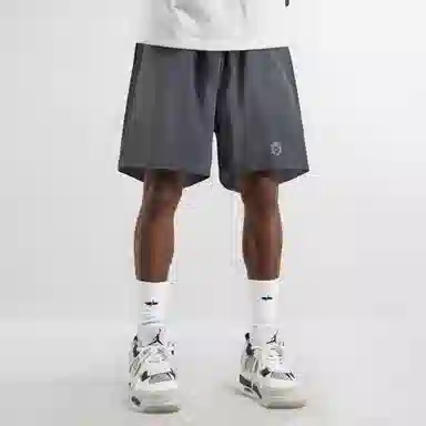 王者荣耀 孙悟空地狱火款 美式复古五分冰感纯色校园学院风健身篮球裤运动宽松系带直筒设计直筒松弛感慵懒风休闲短裤 男女同款