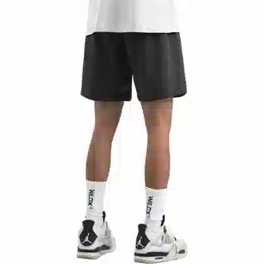 王者荣耀 孙悟空地狱火款 美式复古五分冰感纯色校园学院风健身篮球裤运动宽松系带直筒设计直筒松弛感慵懒风休闲短裤 男女同款