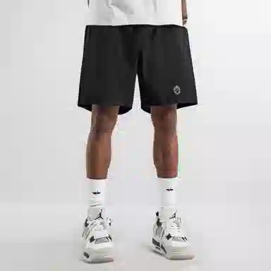 王者荣耀 孙悟空地狱火款 美式复古五分冰感纯色校园学院风健身篮球裤运动宽松系带直筒设计直筒松弛感慵懒风休闲短裤 男女同款