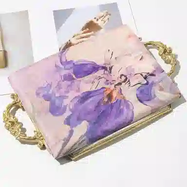 上海故事 春花秋果长巾时尚斜纹喷绘气质出游纱巾外搭大沙滩巾 桑蚕丝 丝巾 女款