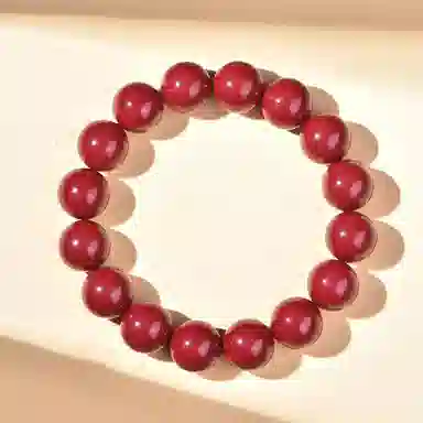 石在行 收藏级高含量复古紫金砂平安转运纳福 国潮新中式 佛珠念珠文玩 素圈圆珠 再造辰砂朱砂 玉石手串 通用