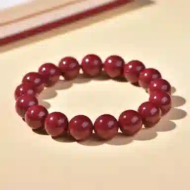 石在行 收藏级高含量复古紫金砂平安转运纳福 国潮新中式 佛珠念珠文玩 素圈圆珠 再造辰砂朱砂 玉石手串 通用