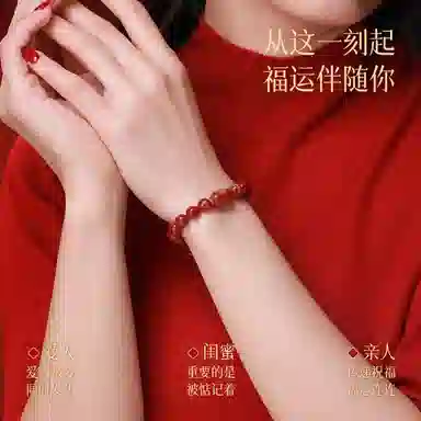 【太岁转运珠】 凤凰涅磐 逢凶化吉平安吉祥本命年蛇年玛瑙护身符 新中式原创设计小众高级感#好运 朱砂 手串 女款