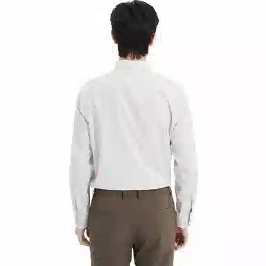 利郎 商场同款纯色尖领棉款商务休闲长袖衬衫 男款