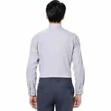 利郎 商场同款纯色尖领棉款商务休闲长袖衬衫 男款