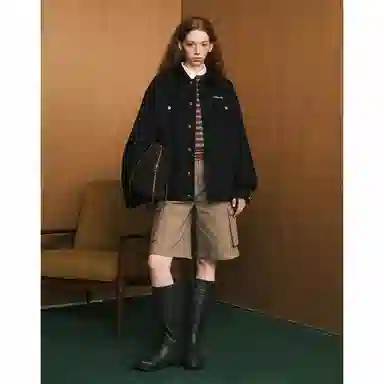 MATCHA STORY Academy Series Colorblock Jacket