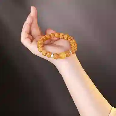 木盛缘 五瓣双龙文玩木饰 金刚菩提 手串 男女同款情侣款