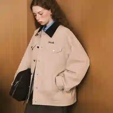 MATCHA STORY Academy Series Colorblock Jacket