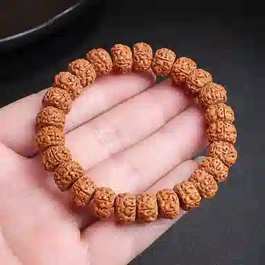 木盛缘 五瓣双龙文玩木饰 金刚菩提 手串 男女同款情侣款