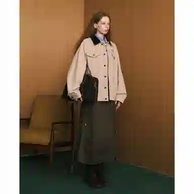 MATCHA STORY Academy Series Colorblock Jacket