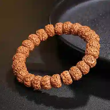 木盛缘 五瓣双龙文玩木饰 金刚菩提 手串 男女同款情侣款