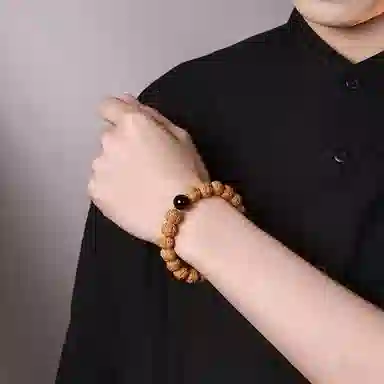 木盛缘 五瓣双龙文玩木饰 金刚菩提 手串 男女同款情侣款