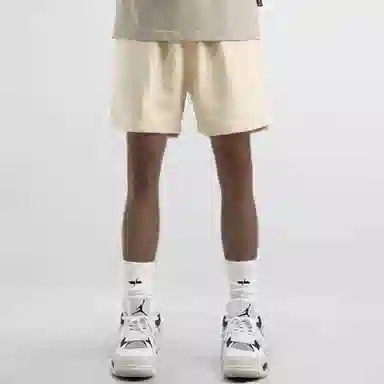 王者荣耀 美式五分裤纯色学院风运动宽松系带字母休闲短裤 男女同款