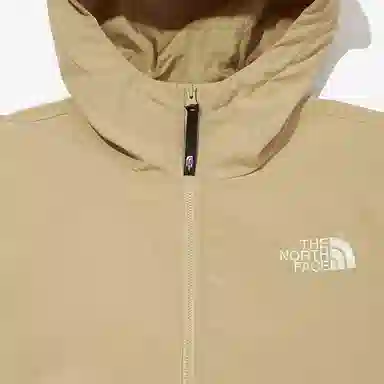 The North Face Half-Zip Colorblock Hoodie Jacket Khaki