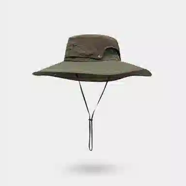 优幽兰 韩版百搭大檐遮全脸渔夫帽夏季纯色简约防紫外线户外钓鱼遮阳帽徒步登山太阳帽 锦纶 防晒帽 男款