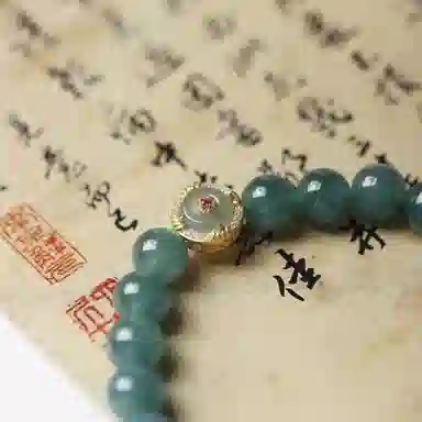 天台山 【天台山官方已祝福加持】天台山云烟绕小众高级感福气满满好运转运 糯种 翡翠手串 男女同款情侣款