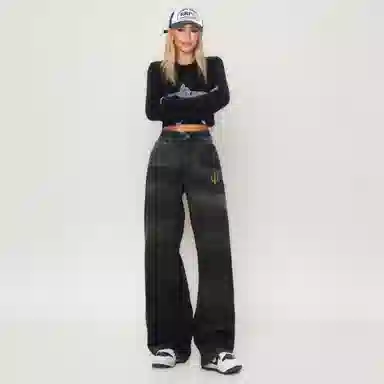 Maserati logobaggy jeans