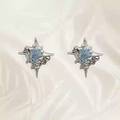 GUDS GAVE Four-Point Star Earrings