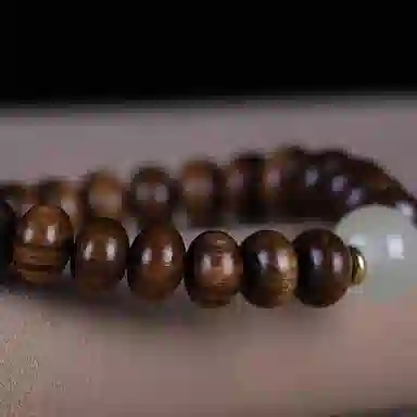 仙友 夜光永夜佛珠算盘珠单圈民族风文玩 木作 手串 男女同款情侣款 檀木