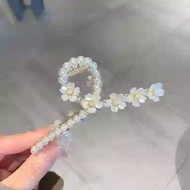 缔晶 浪漫清新新中式蝶恋花流苏鲨鱼夹套装 森系时尚通勤造型发饰礼盒 合金 发夹 女款