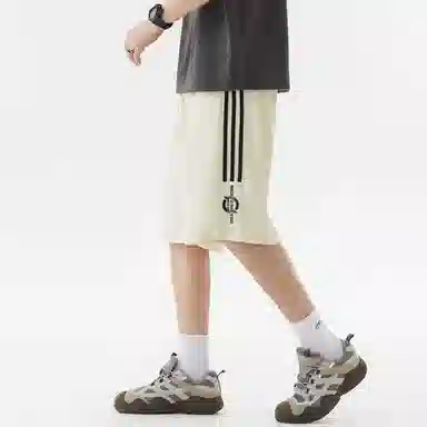 王者荣耀 标语款 美式高街插色无性别宽松舒适百搭运动日常通勤抽绳休闲短裤 男女同款