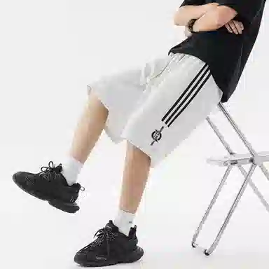 王者荣耀 标语款 美式高街插色无性别宽松舒适百搭运动日常通勤抽绳休闲短裤 男女同款