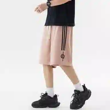 王者荣耀 标语款 美式高街插色无性别宽松舒适百搭运动日常通勤抽绳休闲短裤 男女同款