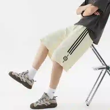 王者荣耀 标语款 美式高街插色无性别宽松舒适百搭运动日常通勤抽绳休闲短裤 男女同款