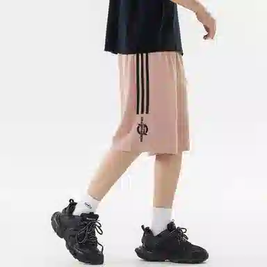 王者荣耀 标语款 美式高街插色无性别宽松舒适百搭运动日常通勤抽绳休闲短裤 男女同款