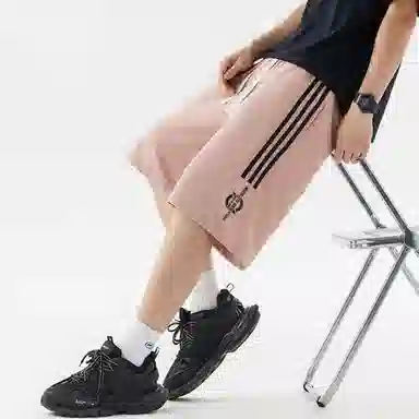 王者荣耀 标语款 美式高街插色无性别宽松舒适百搭运动日常通勤抽绳休闲短裤 男女同款