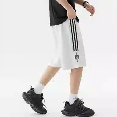 王者荣耀 标语款 美式高街插色无性别宽松舒适百搭运动日常通勤抽绳休闲短裤 男女同款