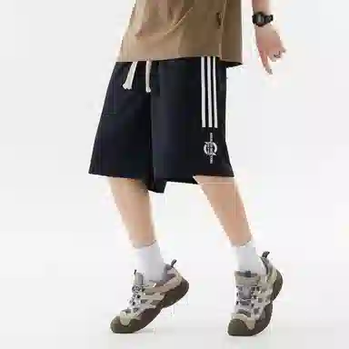 王者荣耀 标语款 美式高街插色无性别宽松舒适百搭运动日常通勤抽绳休闲短裤 男女同款