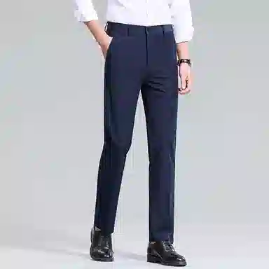 红豆 凉感防晒透气纯色轻商务直筒休闲裤 男款