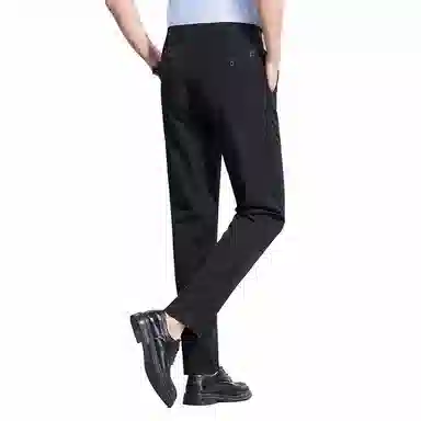 红豆 凉感防晒透气纯色轻商务直筒休闲裤 男款