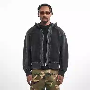 MT99 Vintage Hoodie Jacket Black