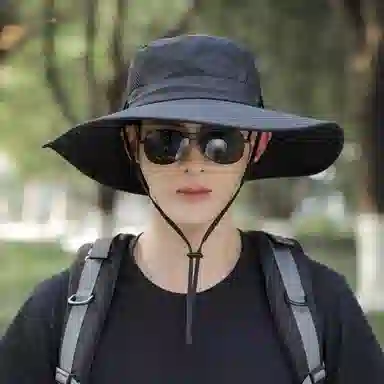 北极绒 户外遮阳防晒透气大檐潮流百搭休闲旅游必备 聚酯纤维 渔夫帽 男女同款情侣款