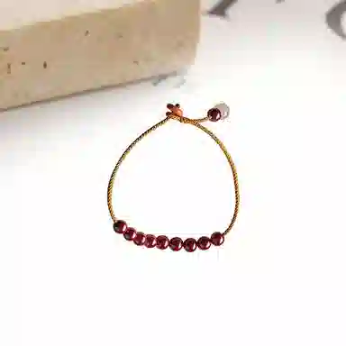 迎百宝 诸事圆满 好运新中式国潮鸿运转运珠 国风编织平结时来运转平安喜乐 气质百搭高级感手饰 再造辰砂朱砂 手绳 男女同款情侣款