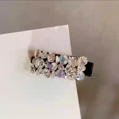 蒙妮 精致炫彩 亚克力 水钻 发夹 男女同款情侣款