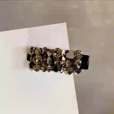 蒙妮 精致炫彩 亚克力 水钻 发夹 男女同款情侣款