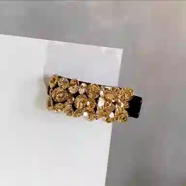 蒙妮 精致炫彩 亚克力 水钻 发夹 男女同款情侣款