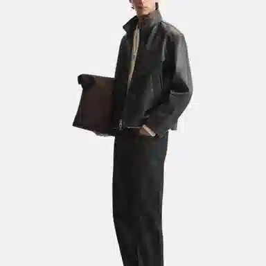 ZARA Faux Leather Jacket Black