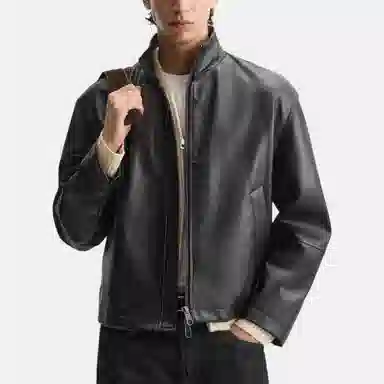 ZARA Faux Leather Jacket Black