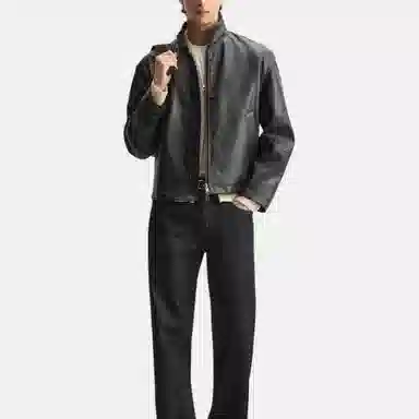 ZARA Faux Leather Jacket Black