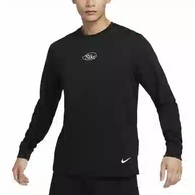 Nike Dri-FIT Long Sleeve Tee Black